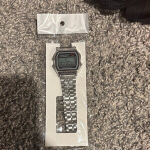 Digital Silver Watch